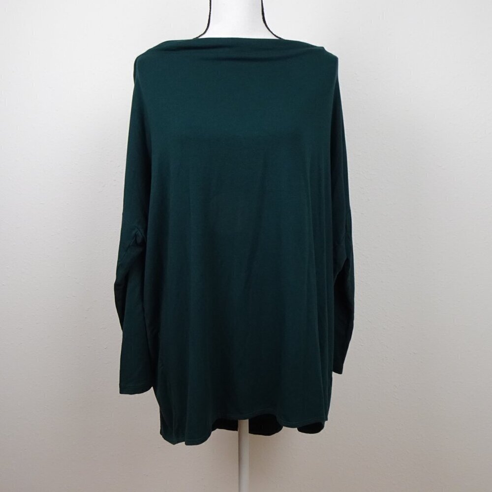 Bryn Walker Tunic Women's Size XS Green Dimitri Lagenlook Long Sleeve